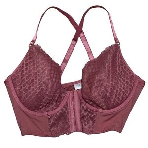 Lingerie Longline Pushup Bustier Bra